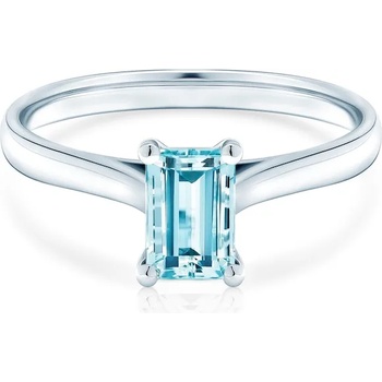 Image 1 of SAVICKI Годежен пръстен Savicki: бяло злато, аквамарин