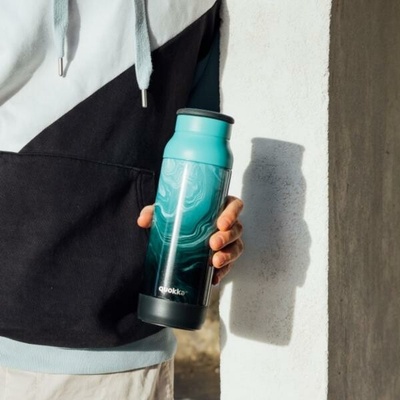 Quokka Pulse Smartgrip Nerezová termo fľaša Liquid Marble 700 ml
