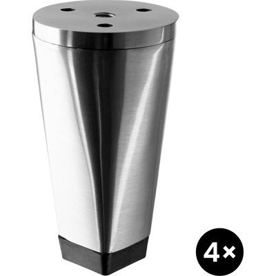 Walteco Nábytková noha 28-50x100 nerez set 4 ks 50998SET