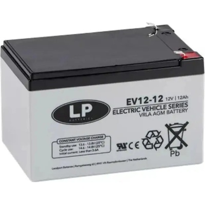 Ritar Оловна батерия RITAR EV12-12, AGM, 12V / 12 Ah, Терминал2, За електрически колички (3807000009098)