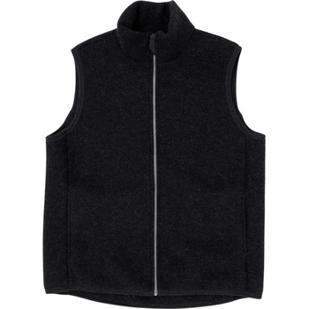 Engel Мъжки вълнен елек Engel Men's Vest Merino vest - Schwarz Melange - размер 58/60 (EU) (032-1403-0112)