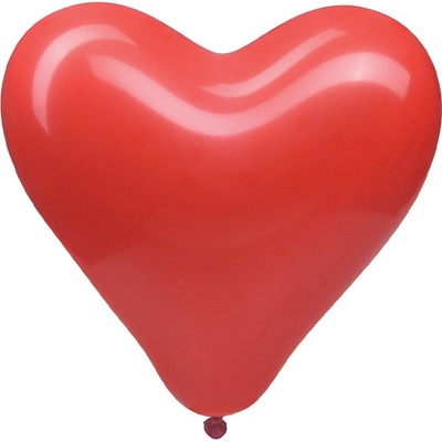 Wimex Nafukovací balónek tvar srdce červený Ø35cm `L`