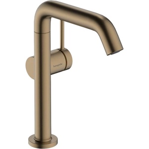 Hansgrohe Tecturis S - Смесител за мивка с изпразнител Push-Open, CoolStart, EcoSmart, четкан бронз 73360140 (73360140)
