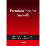 Canon Premium Fine Art Smooth 1711C011, 310 g/m2, A4, 25 бр. , матова, мастиленоструйна, бяла, фотохартия (1711C011)
