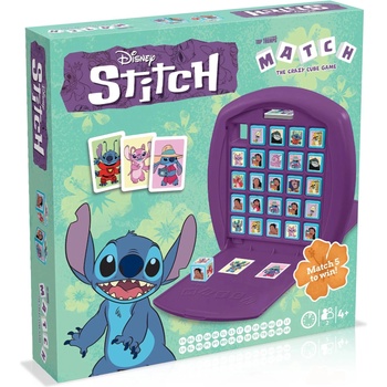 Winning Moves Игра с карти и кубчета Top Trumps Match - Stitch (WM05350)