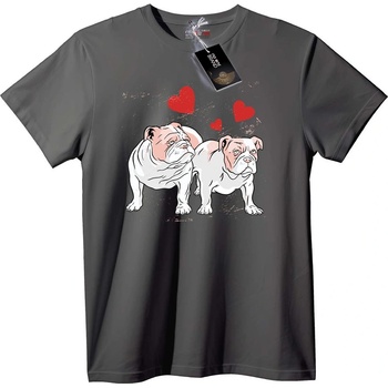 NOONEBRAND Тениска 'Булдожка любов' - 2XL, White