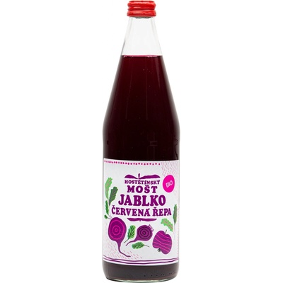 Moštárna Hostětín Mošt jablečný s červenou řepou Bio 750ml