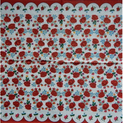 Maki servítky Vyšívané máky 33x33cm