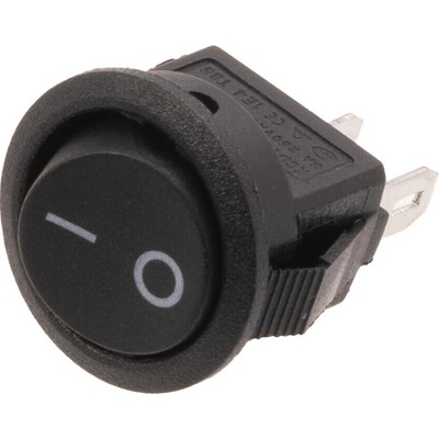 T-LED Vypínač kolébkový 250V/2A černý Varianta: Vypínač kolébkový 250V/2A černý 113110
