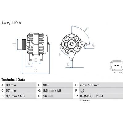 Alternátor BOSCH 0 986 083 440