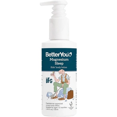 BetterYou Magnesium Sleep Kids' Lotion, Dětské magnesiové tělové mléko spánek 135 ml