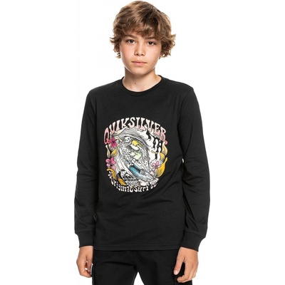 Quiksilver WAVEY SKULL SS YTH BLACK