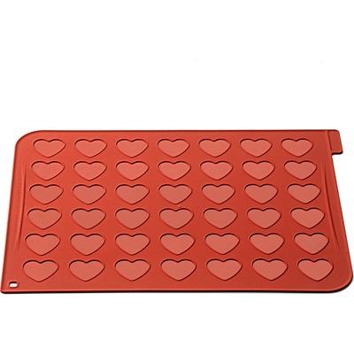 Silikomart Форма за сладки Silikomart Mac03 сърца 30 x 40 см (23.043.00.0065)