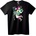 NOONEBRAND Тениска Аниме момиче с японски текст - 2XL, Black