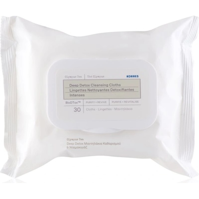 KORRES Olympus Tea кърпички за почистване и премахване на грим 30 бр