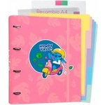 Disney Stitch Binder - A4 Binder with Sheets (4 rings, elastic band)