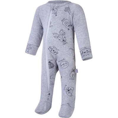 Little Angel Overal smyk Dr Tisk Outlast® Šedý melír šedý melír zvířátka