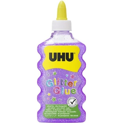 Lepidlo UHU Glitter Glue Purple Maxi 185g 177ml