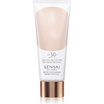SENSAI Silky Bronze защитен крем за лице против слънчеви лъчи SPF 50+ 50ml