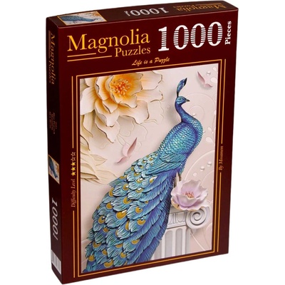 Magnolia Пъзел Magnolia от 1000 части - Син паун (3515)