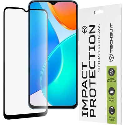 Techsuit Протектор за Honor X6 / X8 5G / 70 Lite - 111D Full Cover / Full Glue Glass - Черен