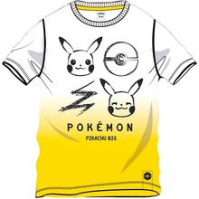 Sahinler dětské tričko Pokémon Pikachu bavlna bílé