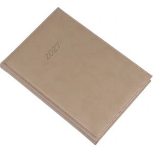 Realsystem Дневник за срокове REALSYSTEM Bolero B/5, ежедневен, жълт, плосък, кафяв 2027 5622-46 (5622-46)