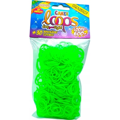 Loom Band s NA VÝROBU NÁRAMKOV A BIŽUTÉRIE 600 ks ZELENÁ
