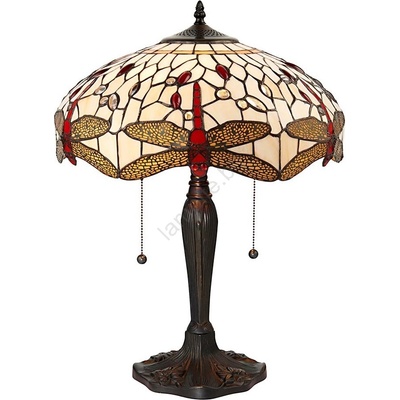 Endon Lighting 64085 - Настолна лампа Tiffany DRAGONFLY 2xE27/60W/230V, диаметър 41 cm (EN0290)