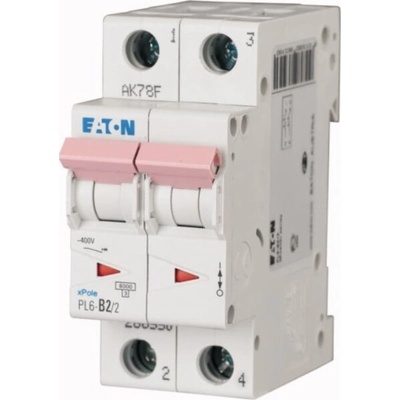 Eaton 2P D 16A 6kA AC PL6-D16/2 286579