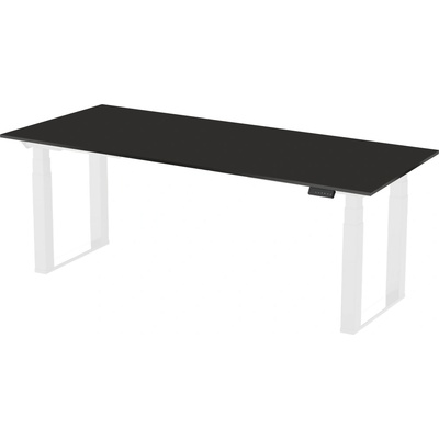 Delso Výškovo nastaviteľný stôl ROCKSTER 80 x 120 cm čierna / biela