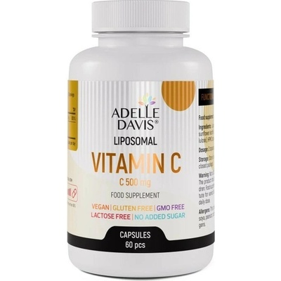 Adelle Davis Lipozomální vitamín C 500 mg 60 kapslí