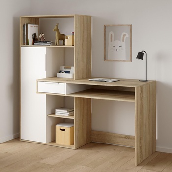 Бюро Function Plus Combi Бял и дъб