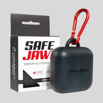 Image 1 of SAFEJAWZ Силиконова Кутия за Протектор за Зъби Safejawz Black
