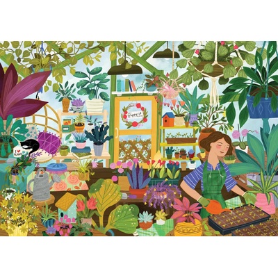 Pieces & Peace - Puzzle My Happy Place is in the Greenhouse - 1 000 piese