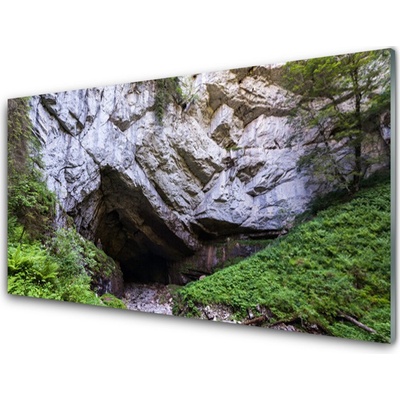 Obraz na skle Hora Jeskyně Příroda 100x50 cm