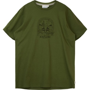 LAKOR Мъжка тениска LAKOR Looking Out T-Shirt - Riffle Green (217-0126-0113)