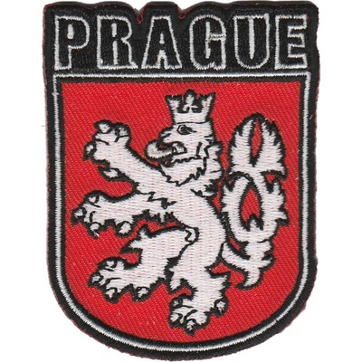 Nášivka znak Prague s levom 5,5x7,2 cm
