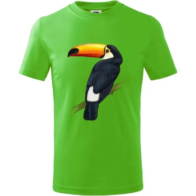 Tukan kreslený tričko detské Apple Green