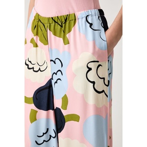 Marimekko широк панталон дамски от вискоза (095978)