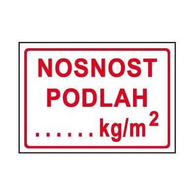 Nosnost podlah ………kg/m2, Plast A6
