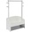 Ginger Home Дървена стойка за дрехи и етажерка Ginger Home - Сиво-бяла (TF6203)
