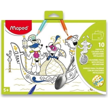 Maped Omaľovánky s metalickými dekoráciami