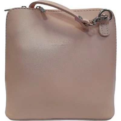 Vera Pelle kožená malá crossbody 8751 světla starorůžová