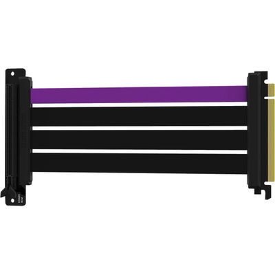 Cooler Master Кабел за вертикален монтаж за видео карта Cooler Master Riser Cable 220mm PCI-E x16 4.0 (CM-MCA-U000C-WPCI40-200)