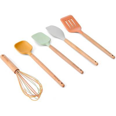 Kitchen Craft Sada kuchyňského náčiní Idilica – set 5 ks, multi barva, dřevo