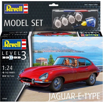 Revell Jaguar E Type Coupé Plastic Model Kit auto 07668 1:24 – Zboží Dáma
