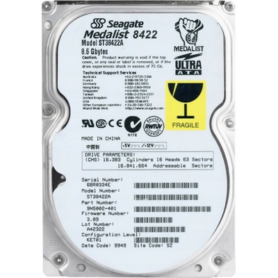 Seagate 8,6GB PATA IDE/ATA 3,5", ST38422A