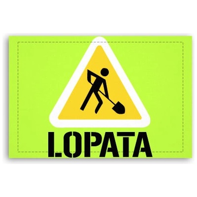 Fotoobraz 60x40 cm malý Lopata