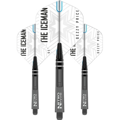 Red Dragon Sada letek a násadek - Gerwyn Price Combo - Grey & White – Zboží Dáma